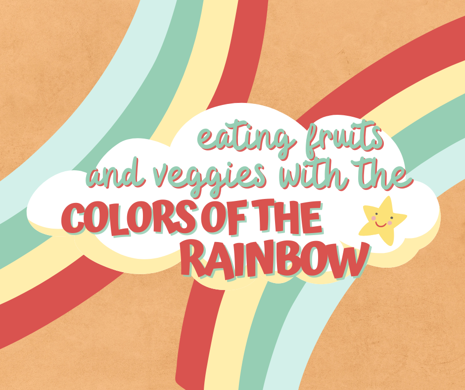 Fruits and veggies from every color of the rainbow? Sign us up, please!