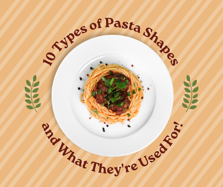 Learn more about common pasta shapes for your next amazing dinner.