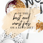Eat more of the good fats on a keto diet.